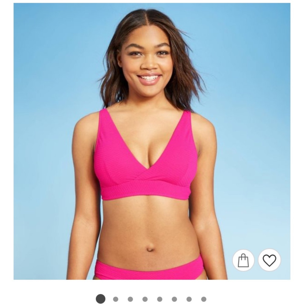 Raspberry Colored Bikini Top